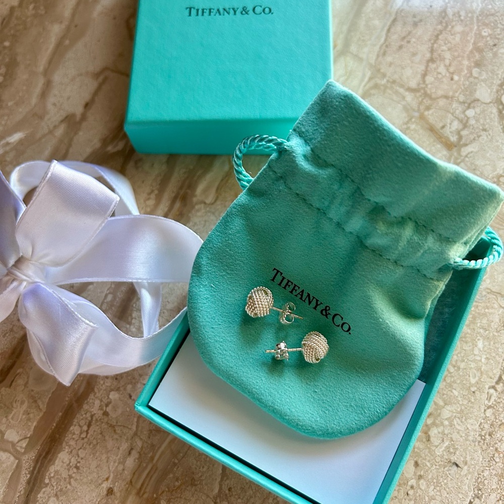 Tiffany & Co. Silver Ball Stud Earrings - Picture 6 of 6